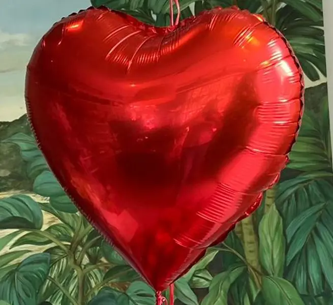 BALÃO METALIZADO CORAÇÃO/REDONDO